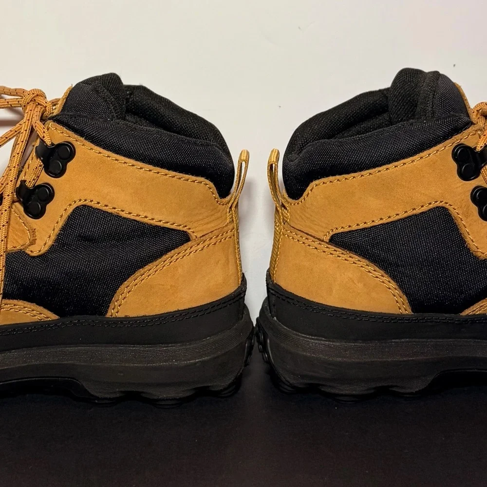 Timberland Converge Mid Boots Tan Black Nubuck Youth Juniors Kids 2‎ Greenstride